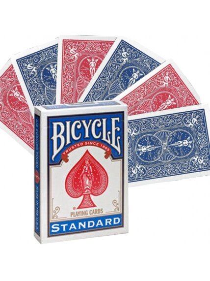 Bicycle Double Back Raudona Mėlyna kortos Bicycle Double Back Raudona Mėlyna kortos
