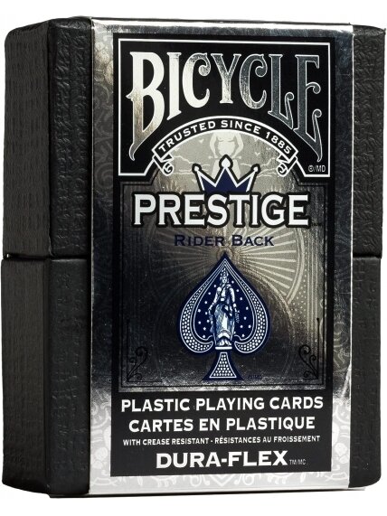 Bicycle Prestige Standard pokerio kortos dėžutėje (Mėlynos) Bicycle Prestige Standard pokerio kortos dėžutėje (Mėlynos)