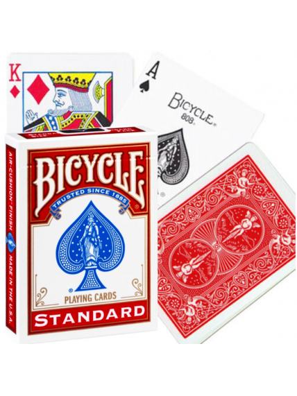 Bicycle Rider Standard pokerio kortos (Raudonos)