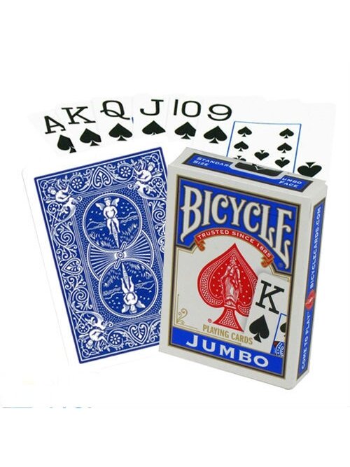 Bicycle Rider Jumbo pokerio kortos (Mėlynos) Bicycle Rider Jumbo pokerio kortos (Mėlynos)