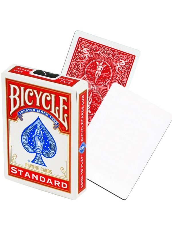 Bicycle Rider Back Blank Face kortos (Raudonos) Bicycle Rider Back Blank Face kortos (Raudonos)