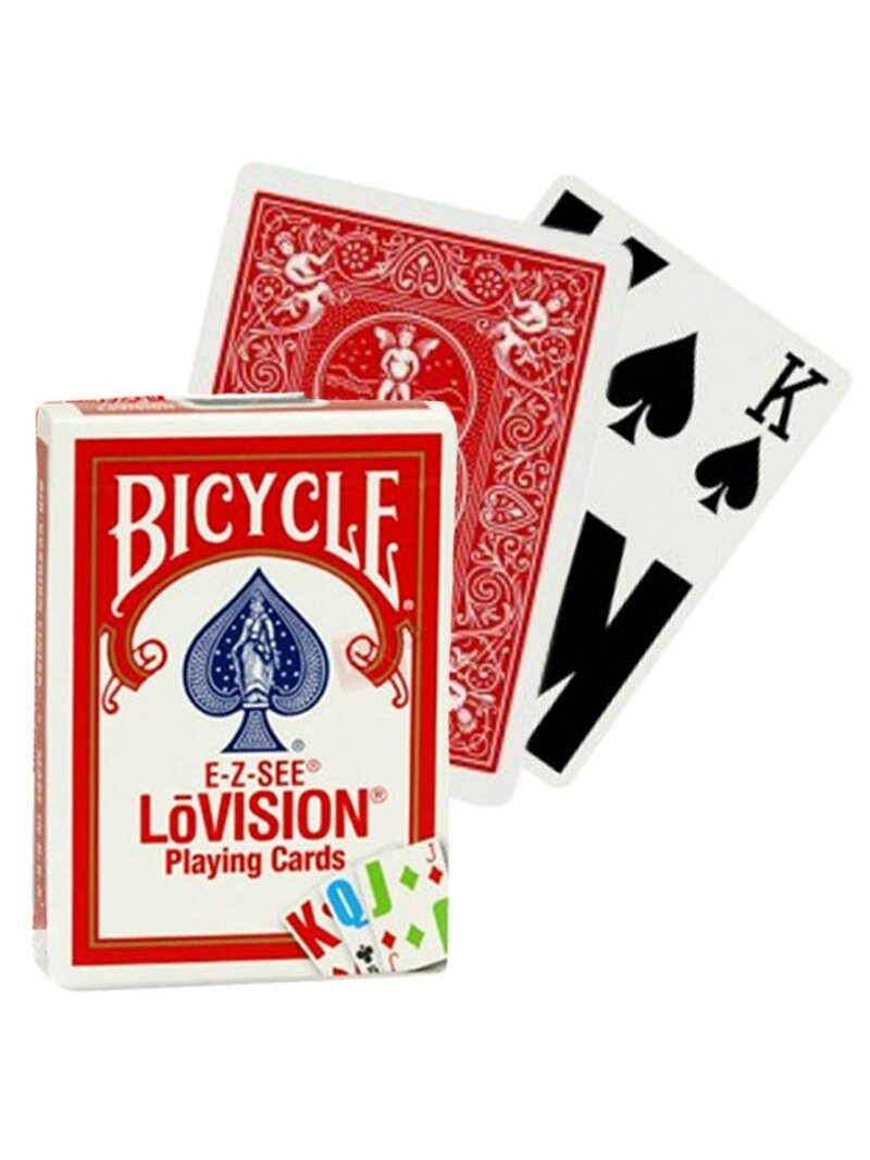 Bicycle E-Z-SEE LoVision kortos (Raudonos)