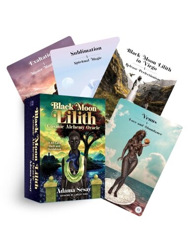 Black Moon Lilith Cosmic Alchemy Oracle kortos Hay House