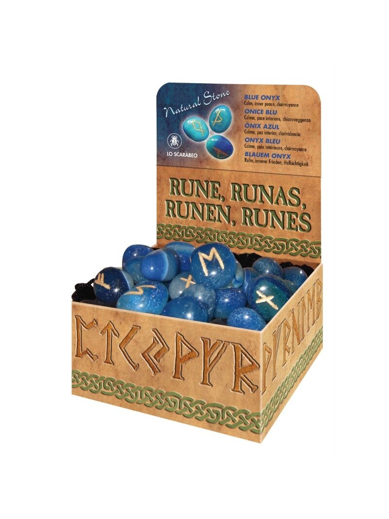 Blue Onyx Runos Lo Scarabeo