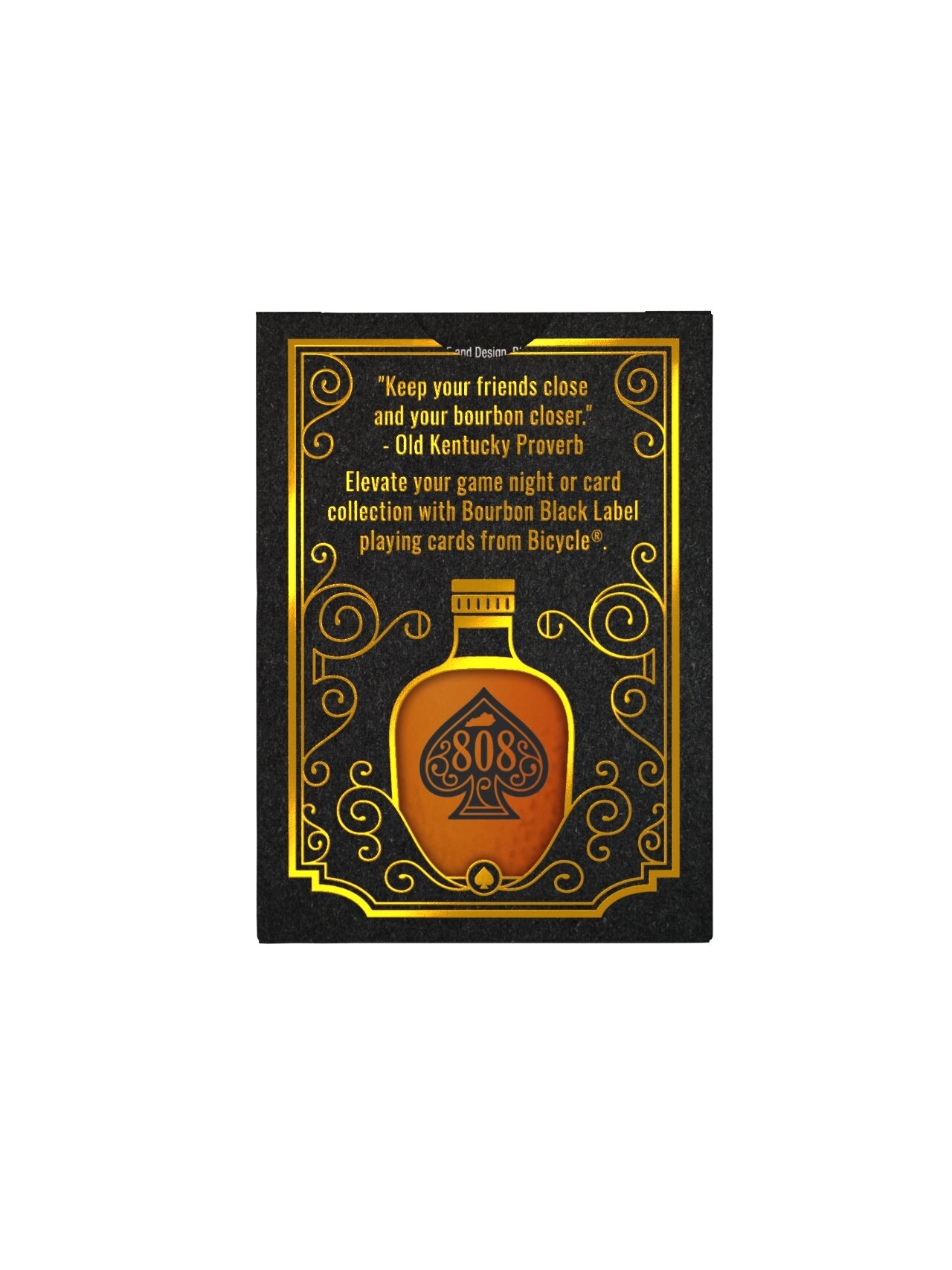 Bourbon Black Label žaidimo kortos Bicycle 2