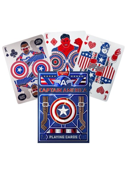 Captain America žaidimo kortos Theory11 Captain America žaidimo kortos Theory11