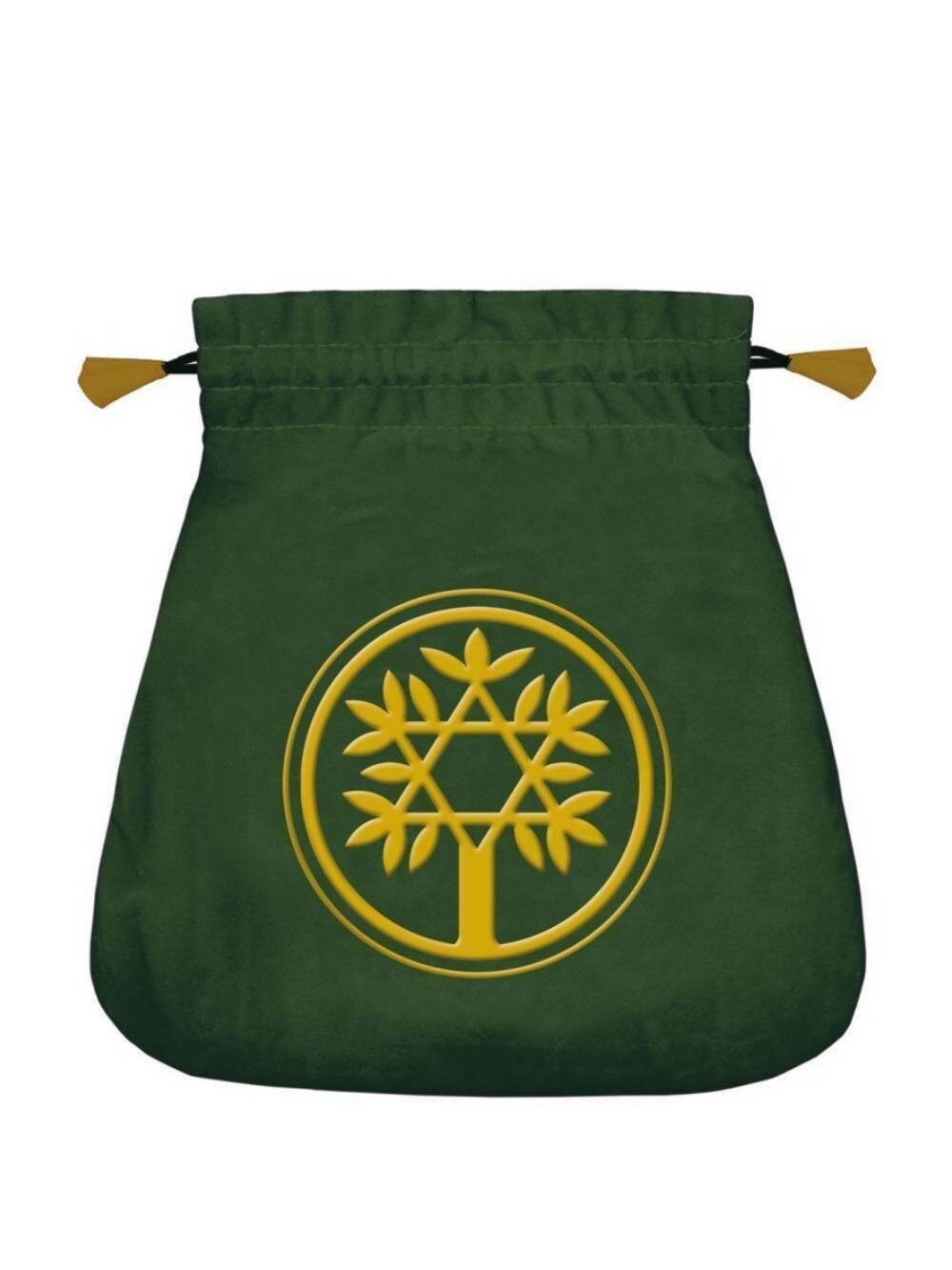 Celtic Tree satininis žalias maišelis kortoms Lo Scarabeo