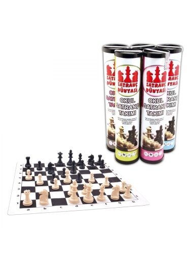 Chess World Roll Cylinder šachmatų rinkinys L dydis Star