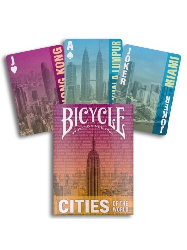 Cities of the World žaidimo kortos Bicycle