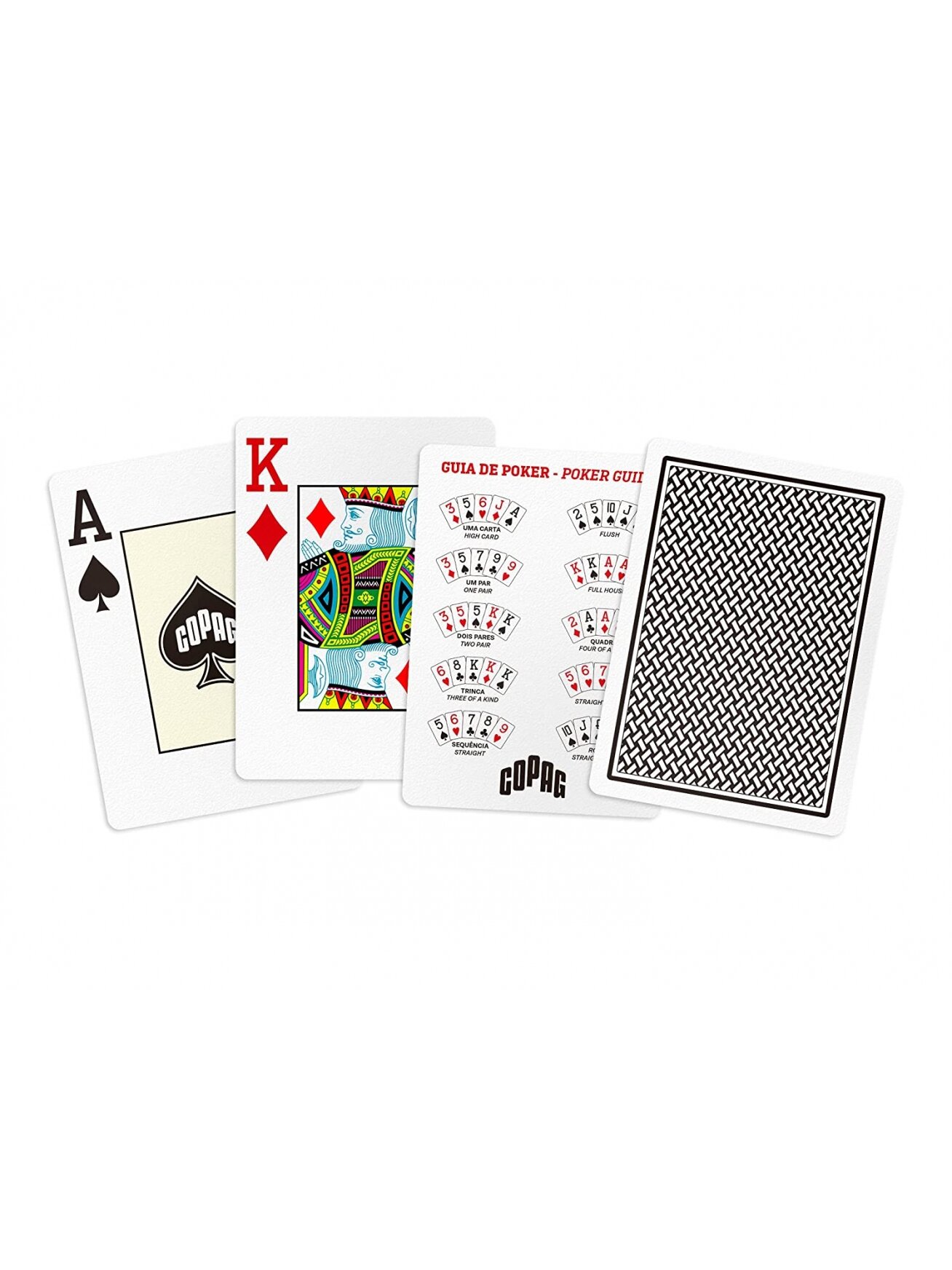 Copag Texas Holdem pokerio kortos (Juodos) 1