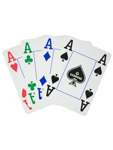 Copag 4 Colour pokerio kortos (Raudonos)
