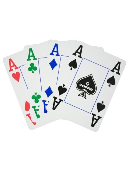 Copag 4 Colour pokerio kortos (Mėlynos) 1 Copag 4 Colour pokerio kortos (Mėlynos) 1