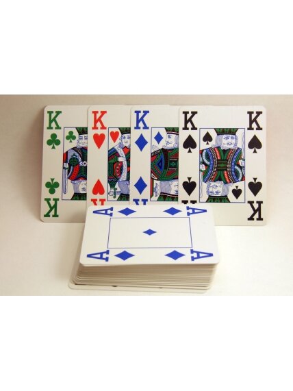 Copag 4 Colour pokerio kortos (Mėlynos) 4 Copag 4 Colour pokerio kortos (Mėlynos) 4