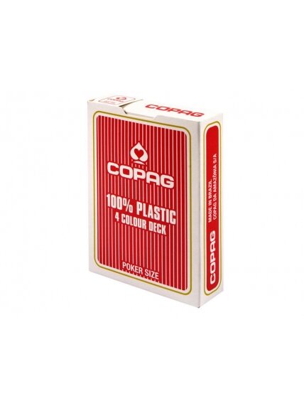Copag 4 Colour pokerio kortos (Raudonos) 3