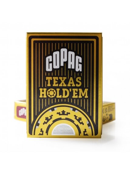 Copag Texas Holdem pokerio kortos (Juodos) 4 Copag Texas Holdem pokerio kortos (Juodos) 4
