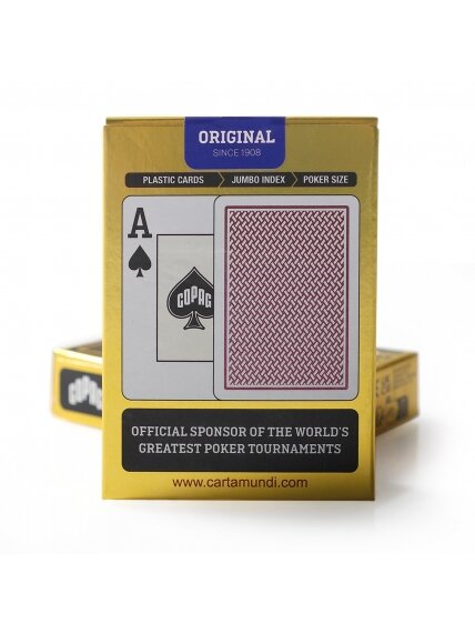 Copag Texas Holdem pokerio kortos (Raudonos) 2