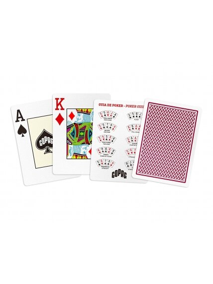 Copag Texas Holdem pokerio kortos (Raudonos) 1