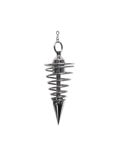 Deluxe Silver Spiral Pendulum Švytuoklė Lo Scarabeo