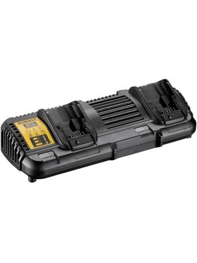 Dewalt dvigubas baterijų kroviklis 18V