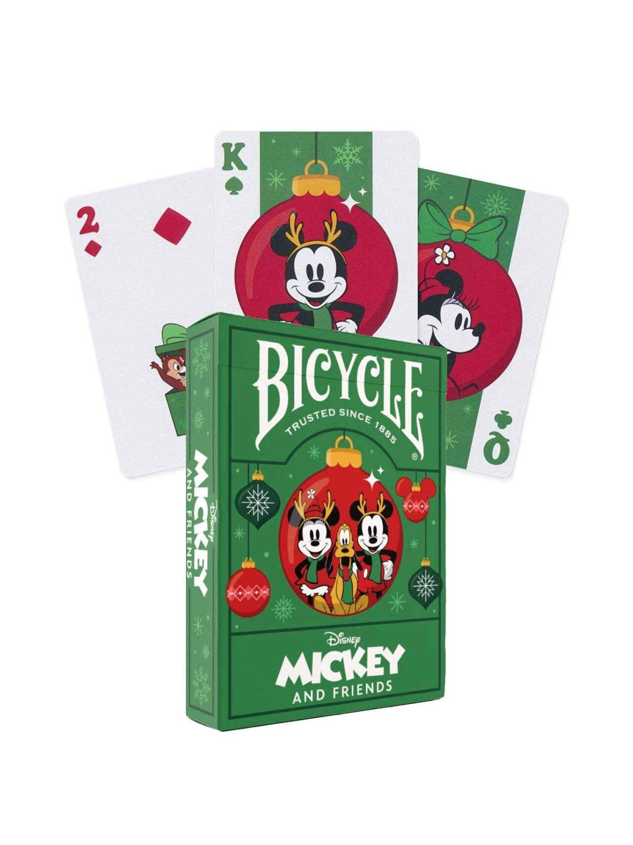 Disney Mickey and Friends Holiday žaidimo kortos Bicycle