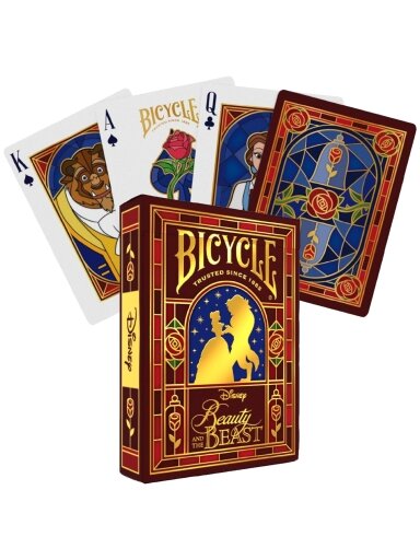 Disney Beauty and the Beast žaidimo kortos Bicycle