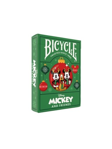 Disney Mickey and Friends Holiday žaidimo kortos Bicycle