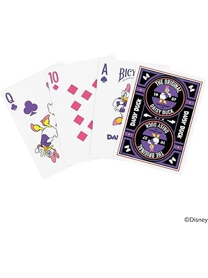 Disney Classic Daisy Duck Inspired žaidimo kortos Bicycle 4 Disney Classic Daisy Duck Inspired žaidimo kortos Bicycle 4