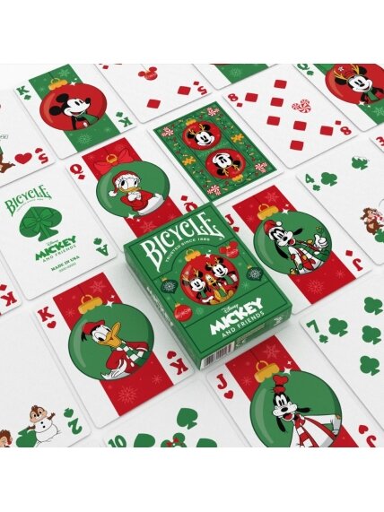 Disney Mickey and Friends Holiday žaidimo kortos Bicycle 2