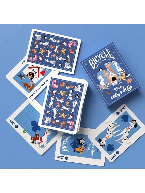 Disney Cats and Dogs žaidimo kortos Bicycle 3 Disney Cats and Dogs žaidimo kortos Bicycle 3