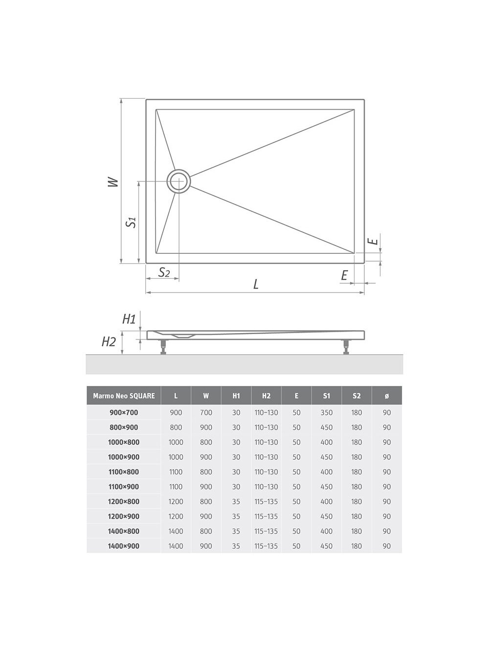 Dušo padėklas Marmo Neo Square-R 1200x800 2 Dušo padėklas Marmo Neo Square-R 1200x800 2