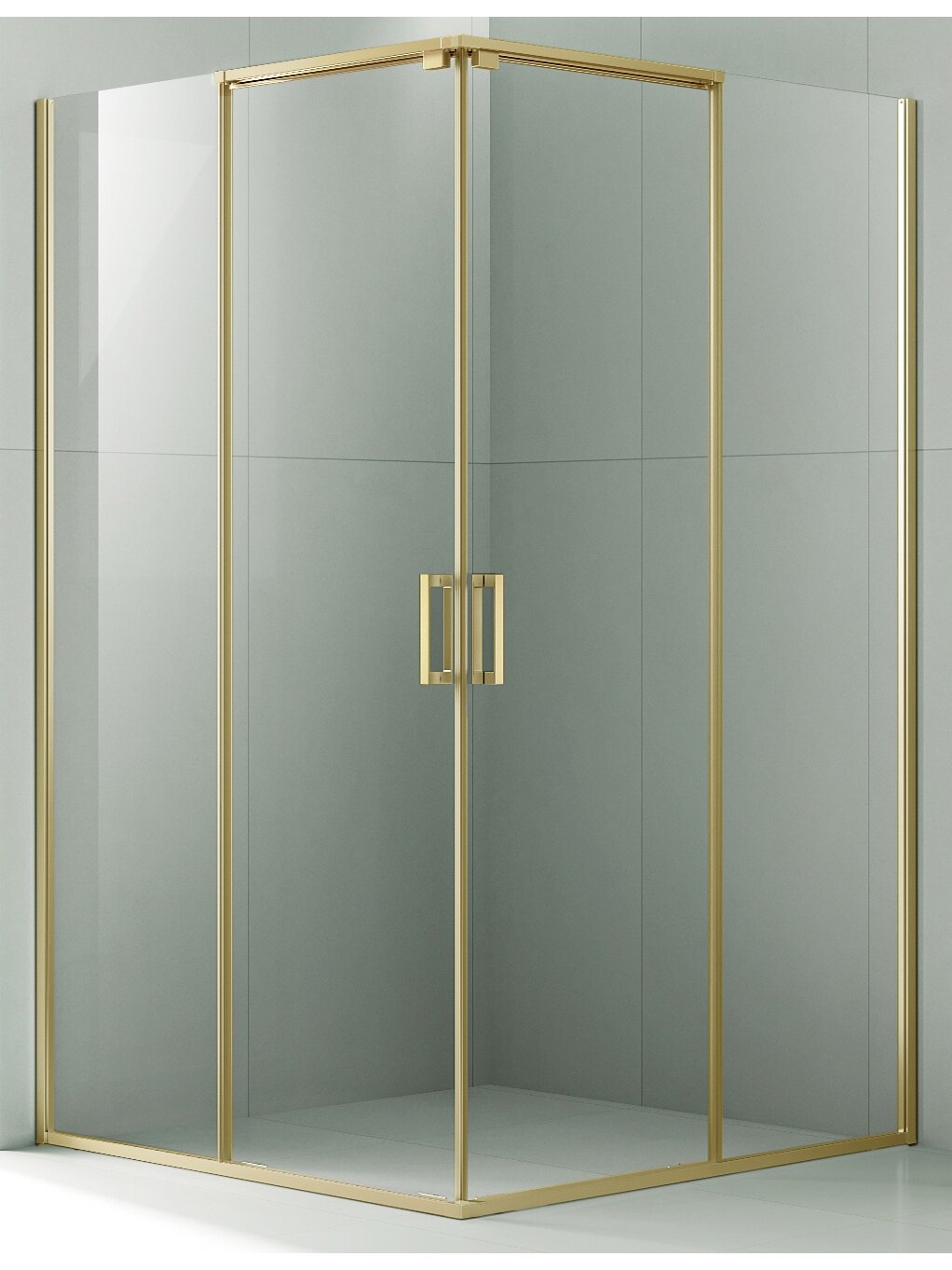 Dušo kabina AW1142 90x90 GOLD skaidri be pado