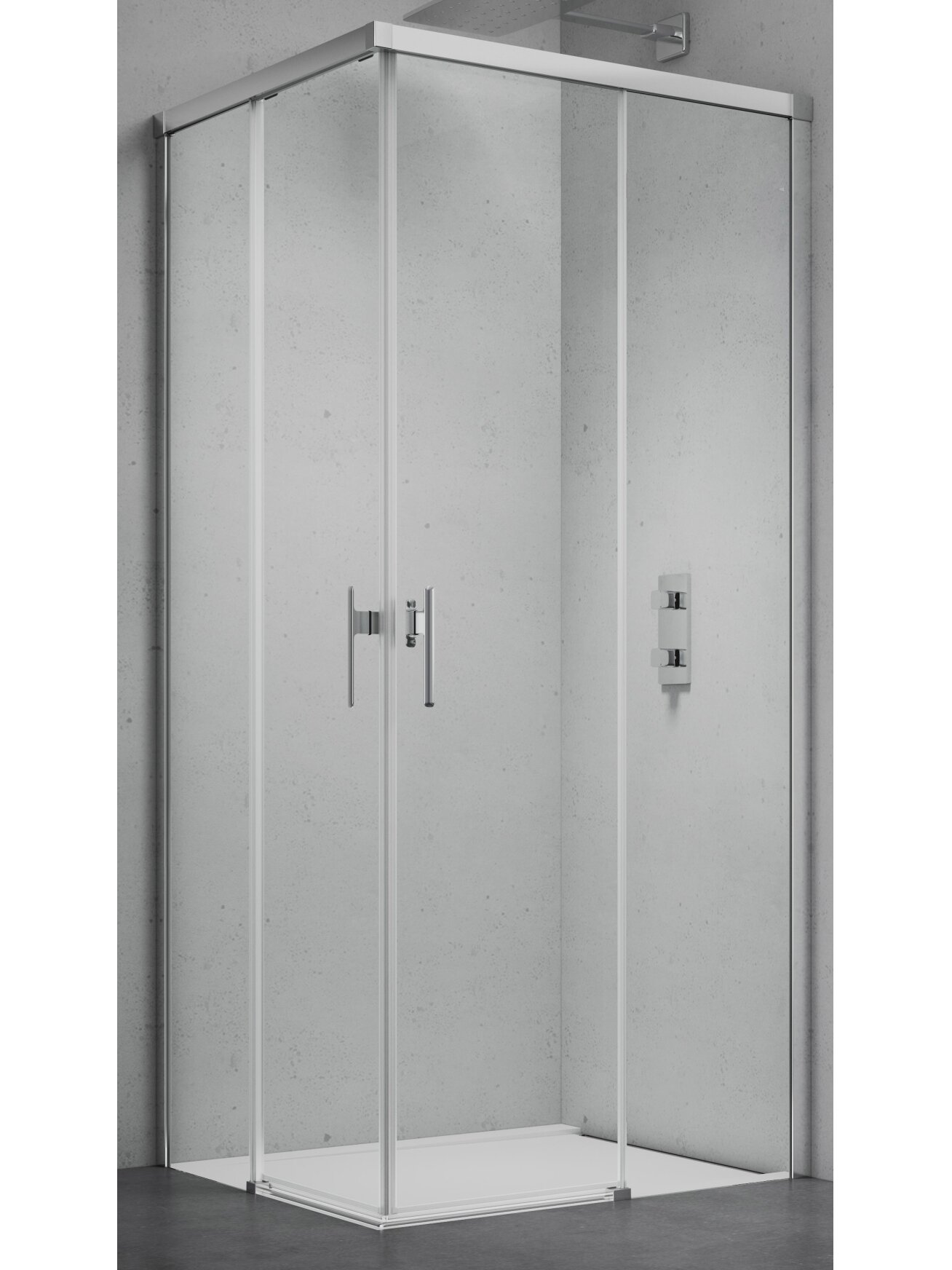 Dušo kabina LUXERA 90x90 chrom/skaidri be pado Dušo kabina LUXERA 90x90 chrom/skaidri be pado