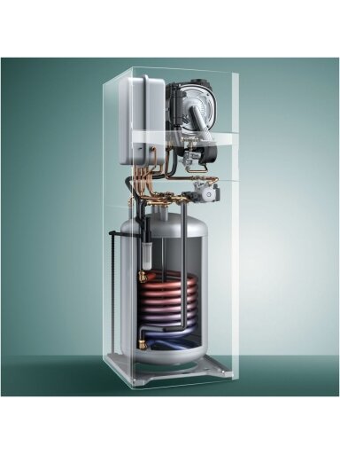 Dujinis kondensacinis katilas Vaillant ecoCOMPACT VSC 206/4 -5 su 150L boileriu, šild. galia 20kW, galia V.Š. 24,5 kW