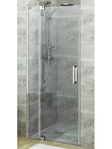 Dušo durys į nišą GDO1N/900 785-885mm stiklas skaidrus, profilis chromas