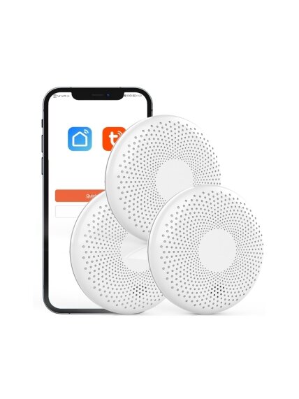 Dūmų ir CO jutiklis Feelspot CS11W WiFi, Tuya 3 Dūmų ir CO jutiklis Feelspot CS11W WiFi, Tuya 3
