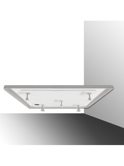 Dušo padėklas FLAT ROUND 900x900 mm, R550, baltas 3