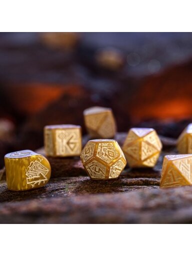 Dwarven Gold kauliukų rinkinys (aukso sp.)