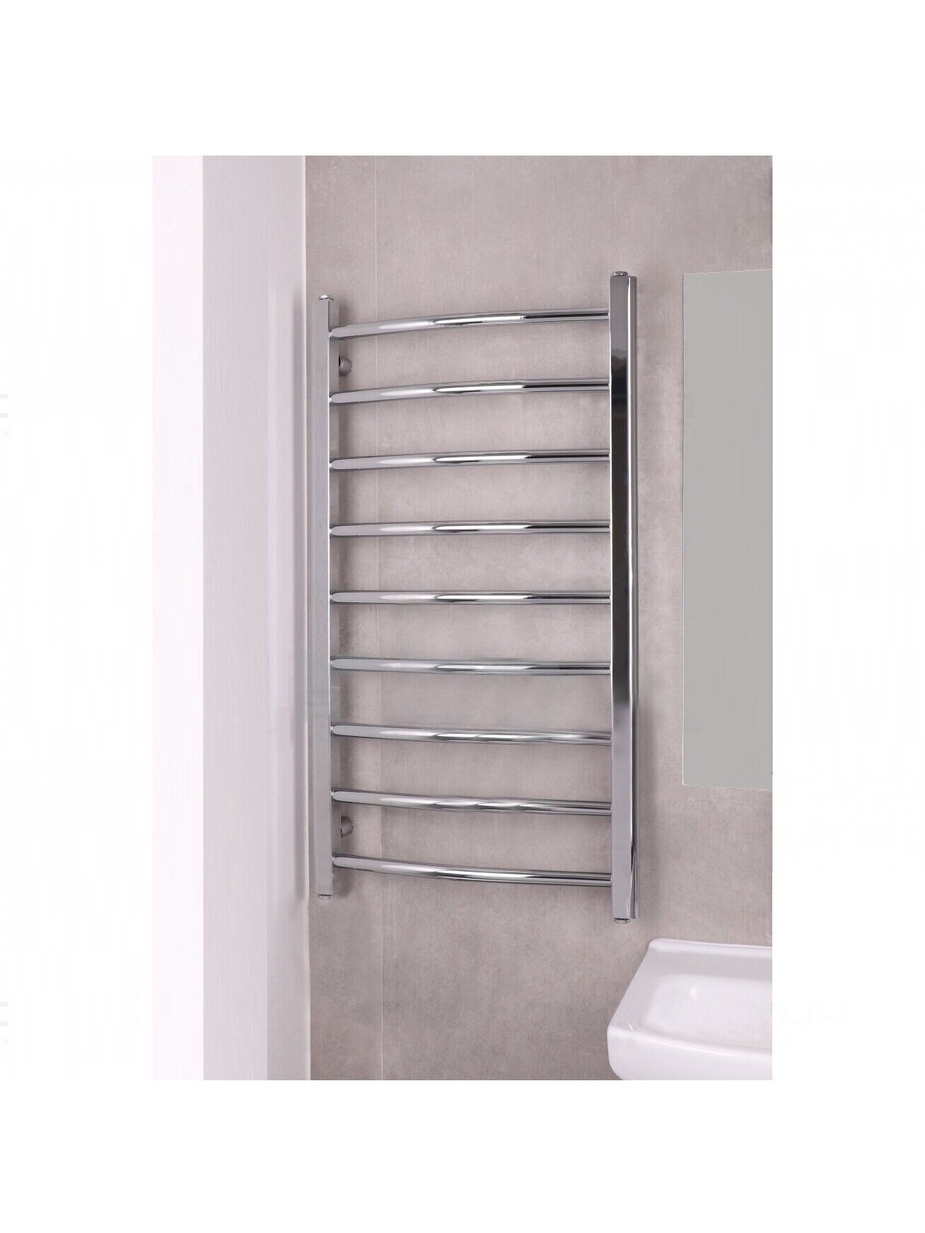 Elektrinis rankšluosčių džiovintuvas WOBBEE BRYMBO Chrome 50x90 cm, kairinis, paslėptas montavimas Elektrinis rankšluosčių džiovintuvas WOBBEE BRYMBO Chrome 50x90 cm, kairinis, paslėptas montavimas