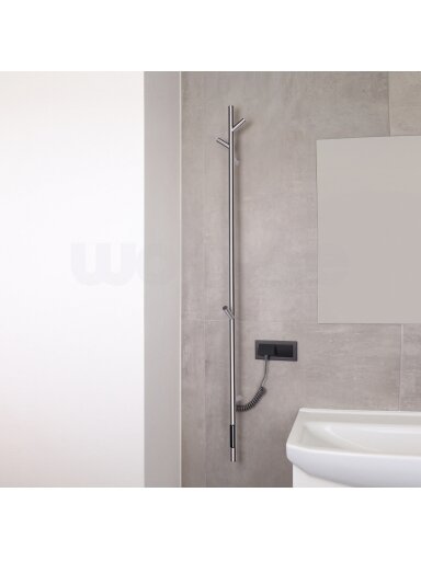 Elektrinė rankšluosčių kabykla WOBBEE BURTON BRUSHED NICKEL