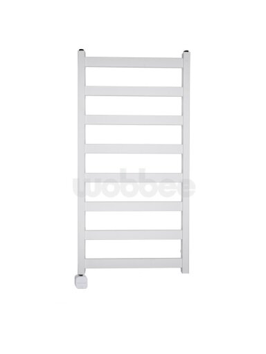 Elektrinis rankšluosčių džiovintuvas WOBBEE TENBY WHITE 50x100 cm, kairinis, paslėptas montavimas