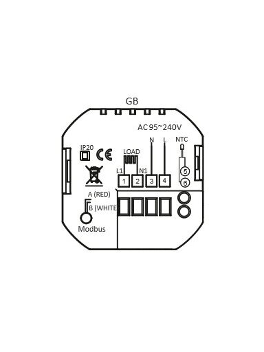 Elektroninis programuojamas termostatas (termoreguliatorius) Feelspot WTH51.36 NEW