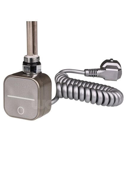 Elektrinis rankšluosčių džiovintuvas WOBBEE GLASTON BRUSHED NICKEL PVD 50x100cm braižyto nikelio spalvos dešininis su tenu su laidu 2 Elektrinis rankšluosčių džiovintuvas WOBBEE GLASTON BRUSHED NICKEL PVD 50x100cm braižyto nikelio spalvos dešininis su tenu su laidu 2