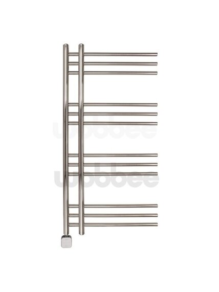 Elektrinis rankšluosčių džiovintuvas WOBBEE GLASTON BRUSHED NICKEL PVD 50x100cm braižyto nikelio spalvos kairinis su tenu paslėptu montavimu Elektrinis rankšluosčių džiovintuvas WOBBEE GLASTON BRUSHED NICKEL PVD 50x100cm braižyto nikelio spalvos kairinis su tenu paslėptu montavimu