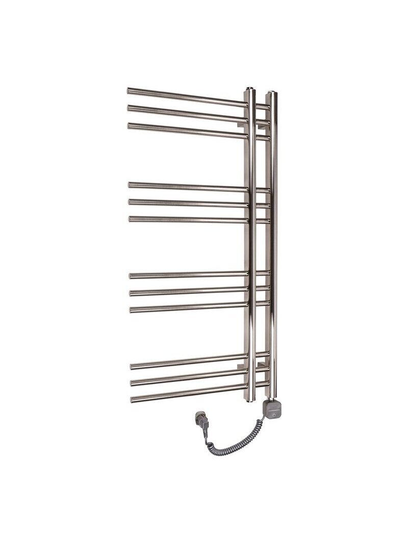 Elektrinis rankšluosčių džiovintuvas WOBBEE GLASTON BRUSHED NICKEL PVD 50x100cm braižyto nikelio spalvos dešininis su tenu su laidu Elektrinis rankšluosčių džiovintuvas WOBBEE GLASTON BRUSHED NICKEL PVD 50x100cm braižyto nikelio spalvos dešininis su tenu su laidu