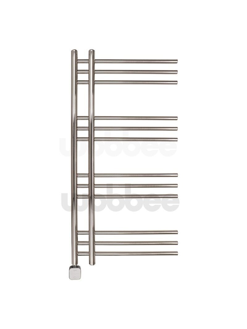 Elektrinis rankšluosčių džiovintuvas WOBBEE GLASTON BRUSHED NICKEL PVD 50x100cm braižyto nikelio spalvos kairinis su tenu paslėptu montavimu Elektrinis rankšluosčių džiovintuvas WOBBEE GLASTON BRUSHED NICKEL PVD 50x100cm braižyto nikelio spalvos kairinis su tenu paslėptu montavimu