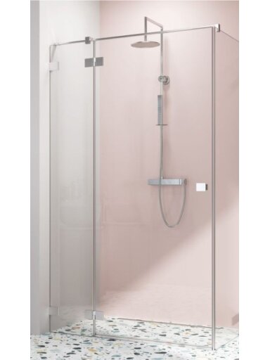 Essenza Pro KDJ durys 120 R dešinė 1200x2000 chrome/transparent (žr. reguliavimo ribas)