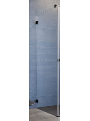 Essenza Pro S1 100 šoninė sienelė 100x2000 chromas/transparent (žr. reguliavimo ribas)