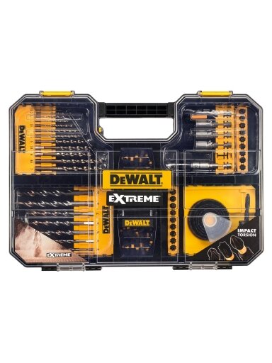 EXTREME antgaliukų-grąžtų komplektas, DeWALT 100 vnt.