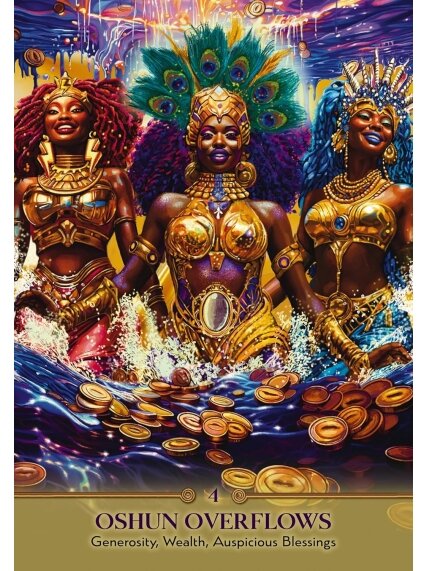 Faces of Oshun Orakulo kortos Hay House 5