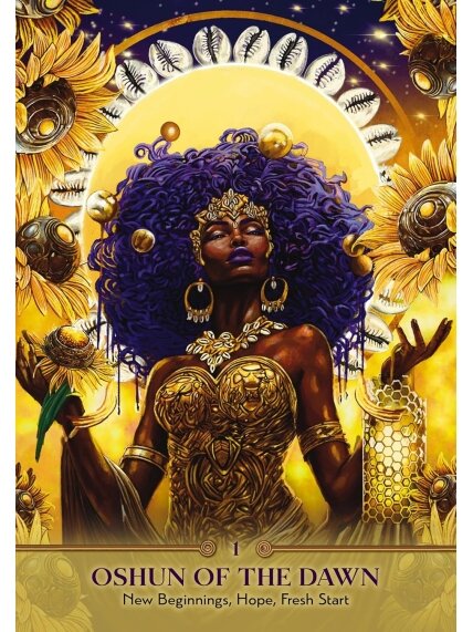 Faces of Oshun Orakulo kortos Hay House 7